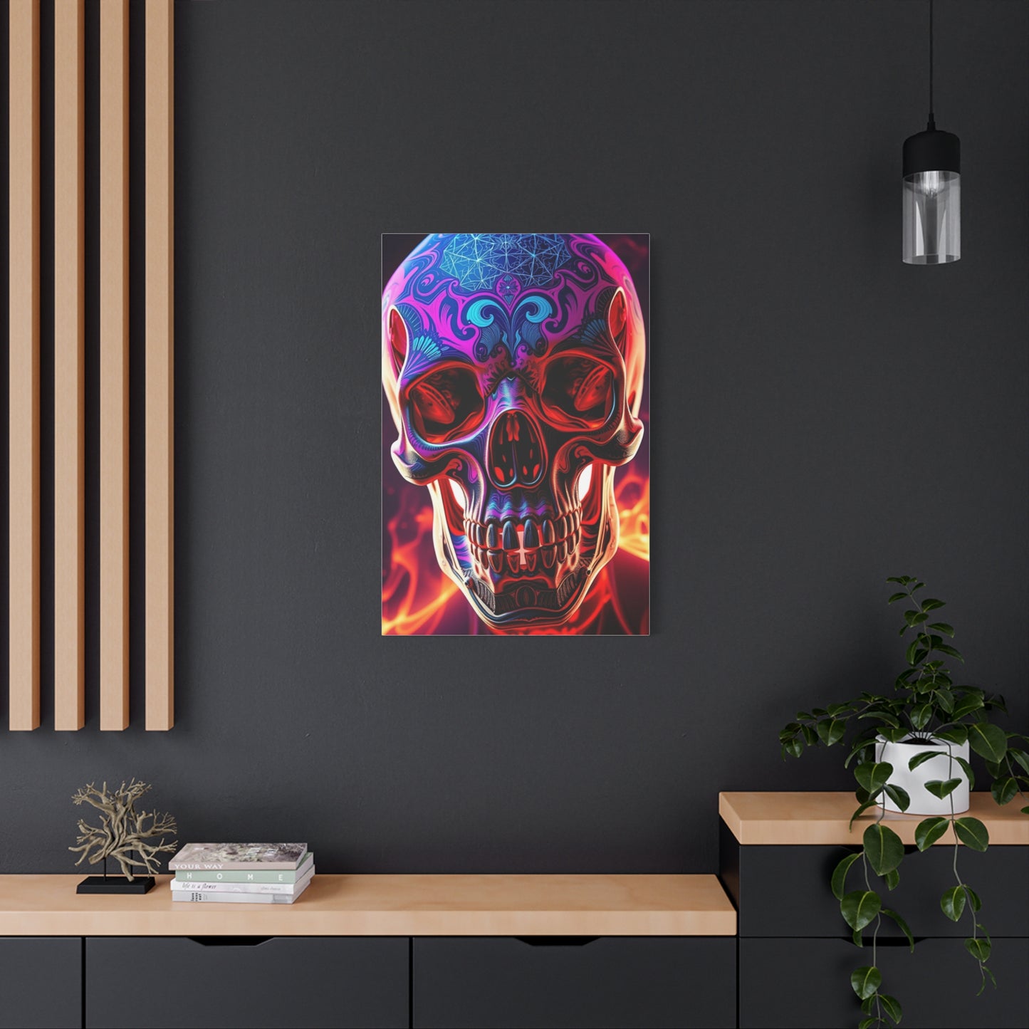 Trippy Skull Art Premium Canvas 18 Wall Art & Canvas Print