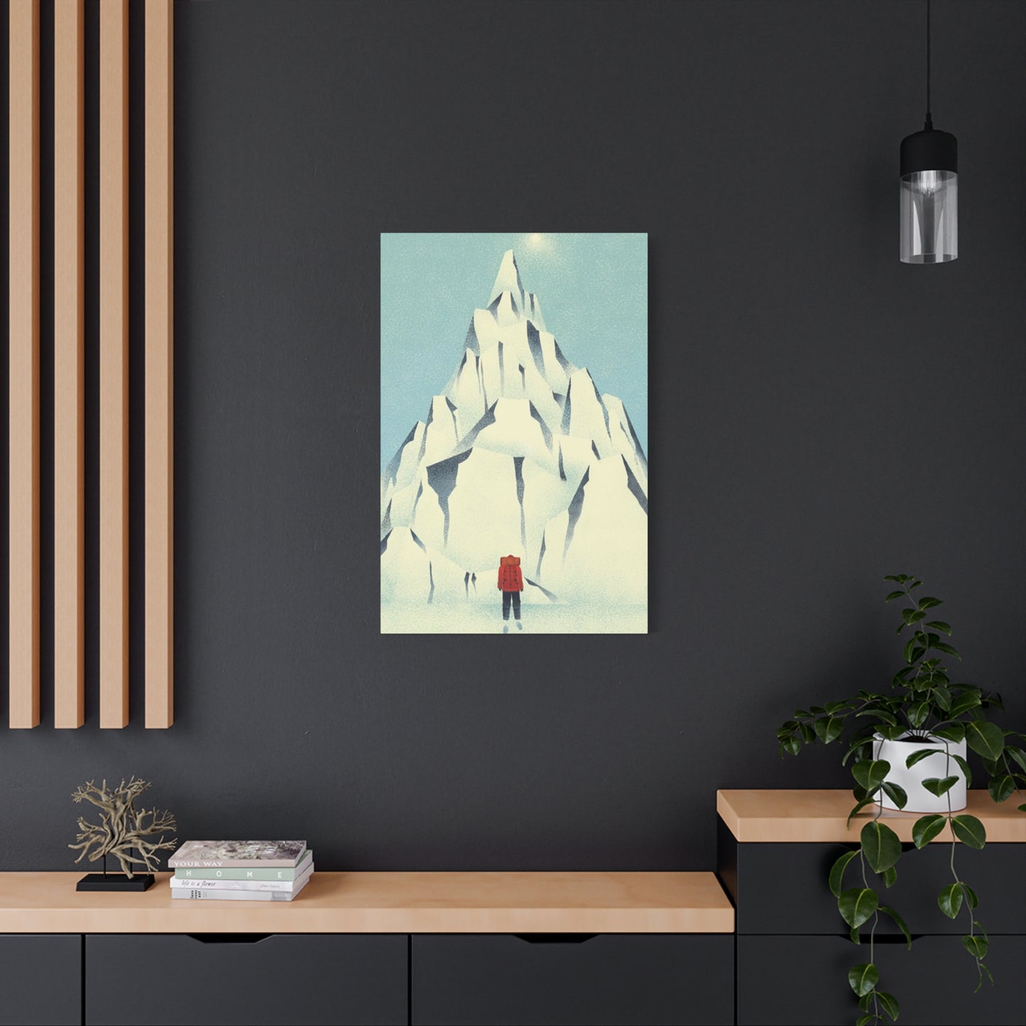Skiers And Snowy Mountain Wall Art & Canvas Prints