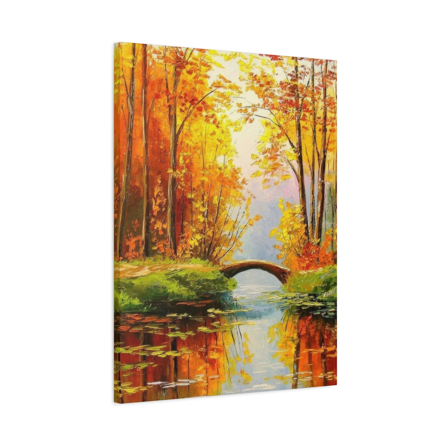 Wooden Bridge In Forest Wall Art & Canvas Prints