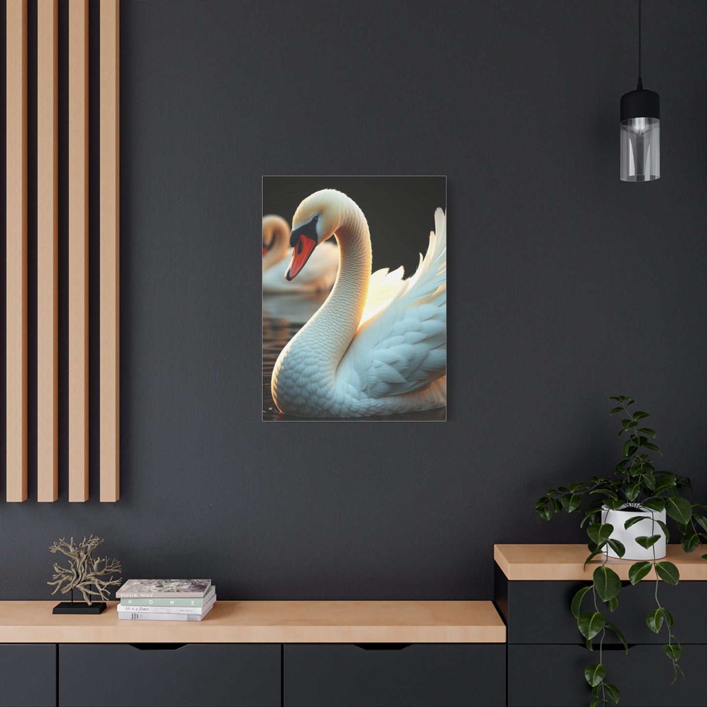 Swan Art Canvas Art 5 Wall Art & Canvas Print