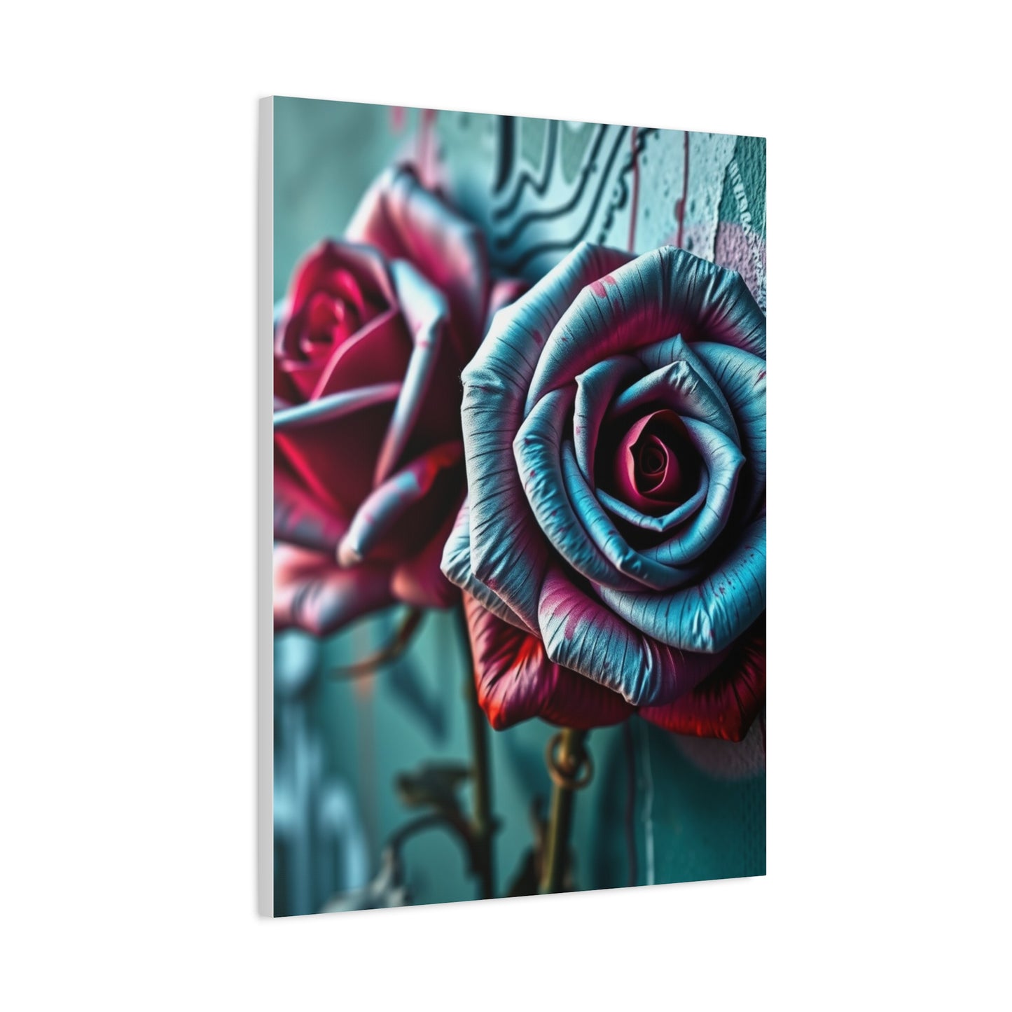 Gilded Bloom Street Art Wall Art & Canvas Print