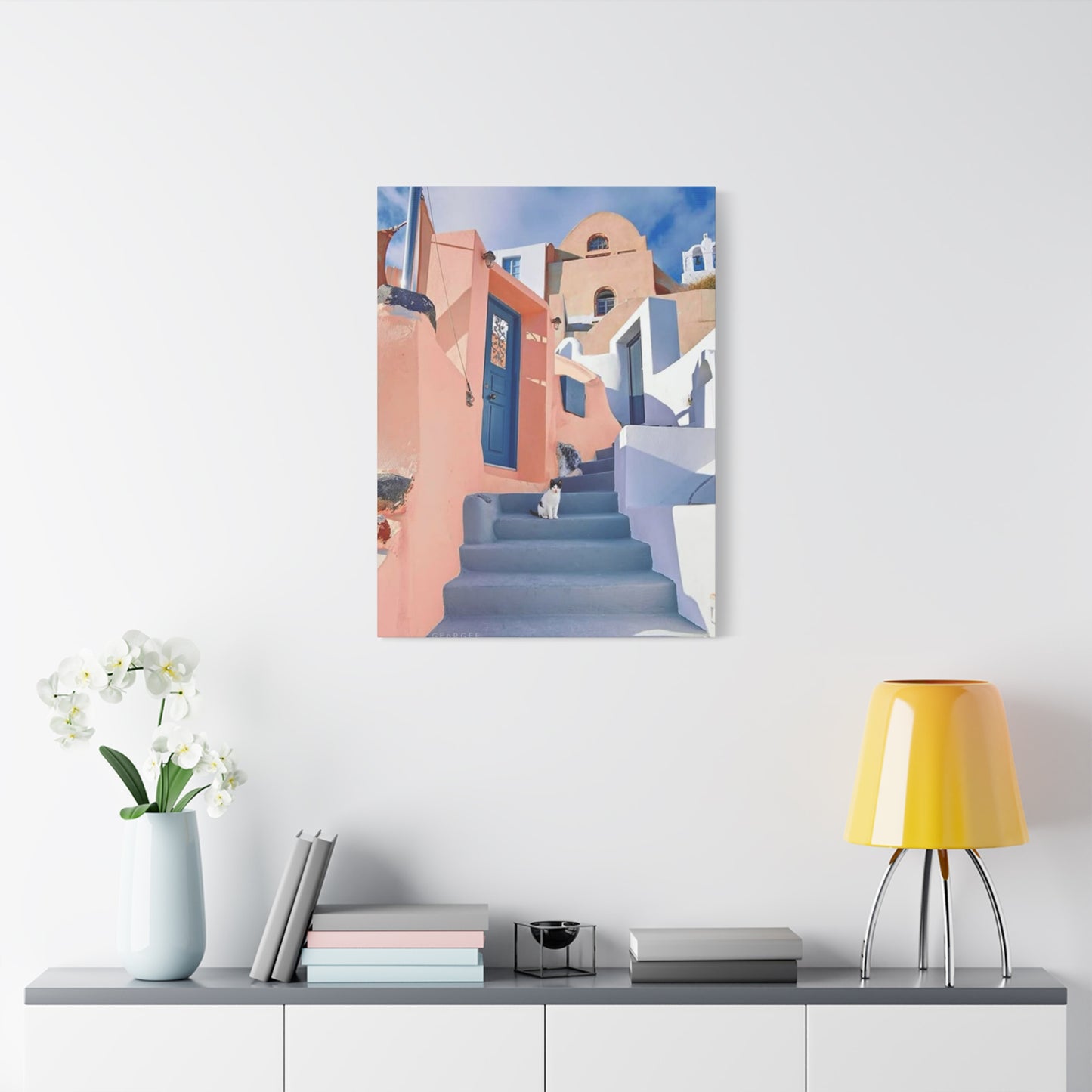 Cat On Street Of Spain Wall Art & Canvas Prints