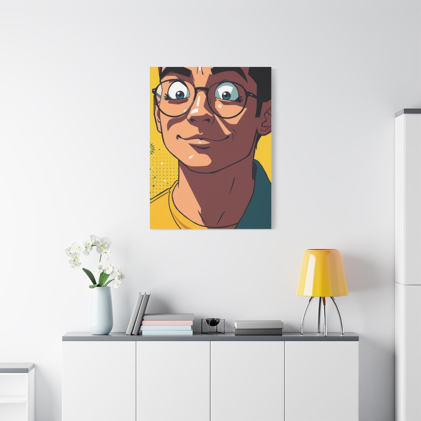 Lustrous Cartoon Vision Wall Art & Canvas Print
