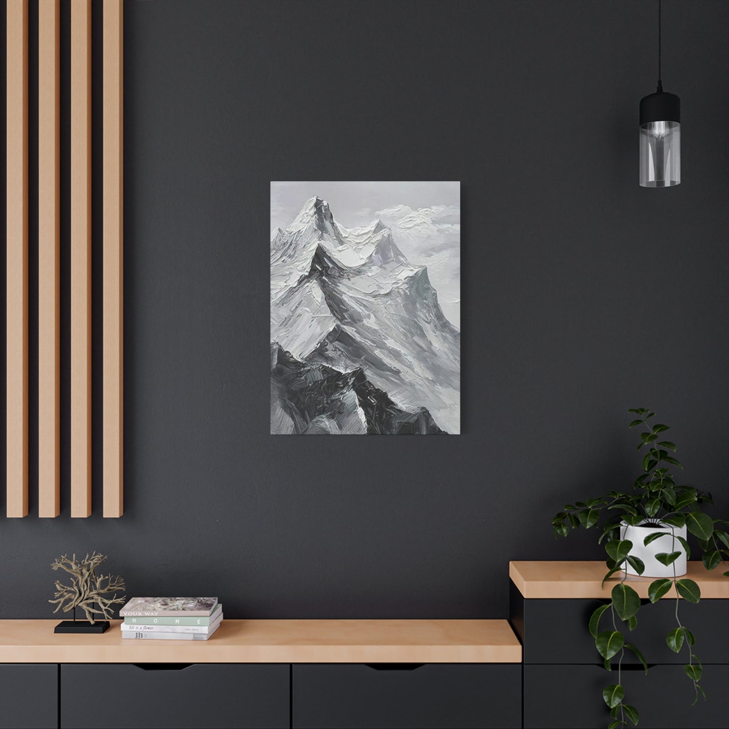 High Mountains Grey Wall Art & Canvas Prints