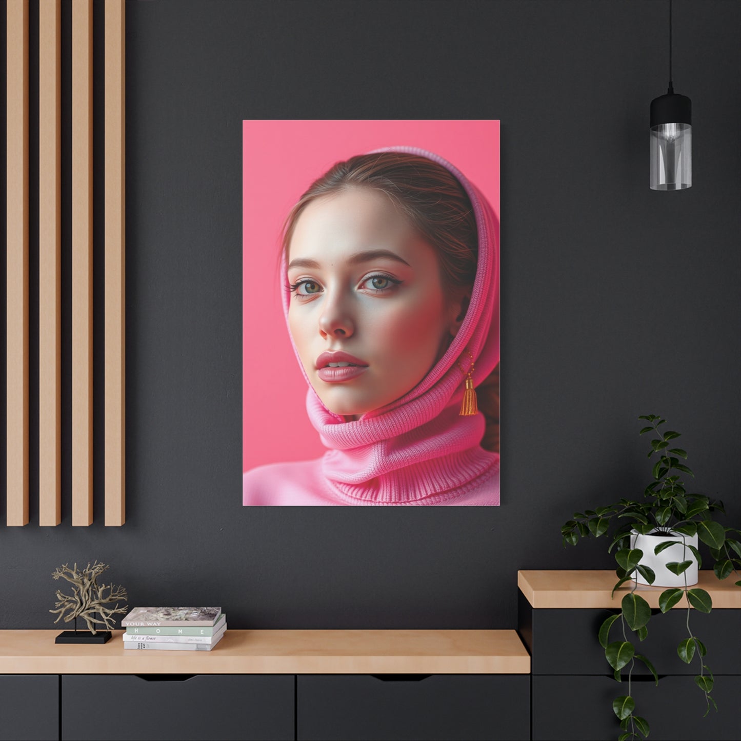 Pink Art Premium Canvas 19 Wall Art & Canvas Print