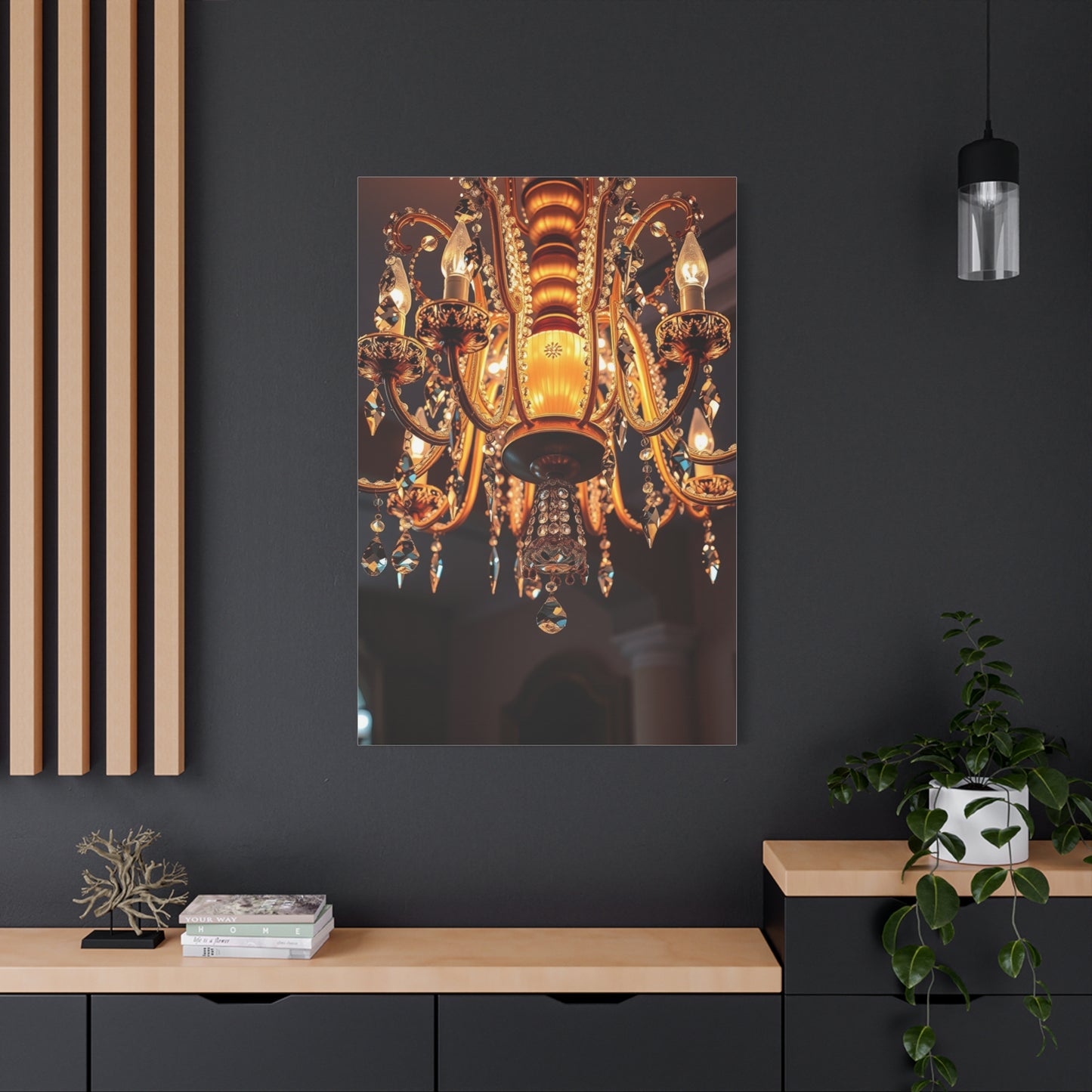 Chandelier Art Refined Canvas Wall Art & Canvas Print