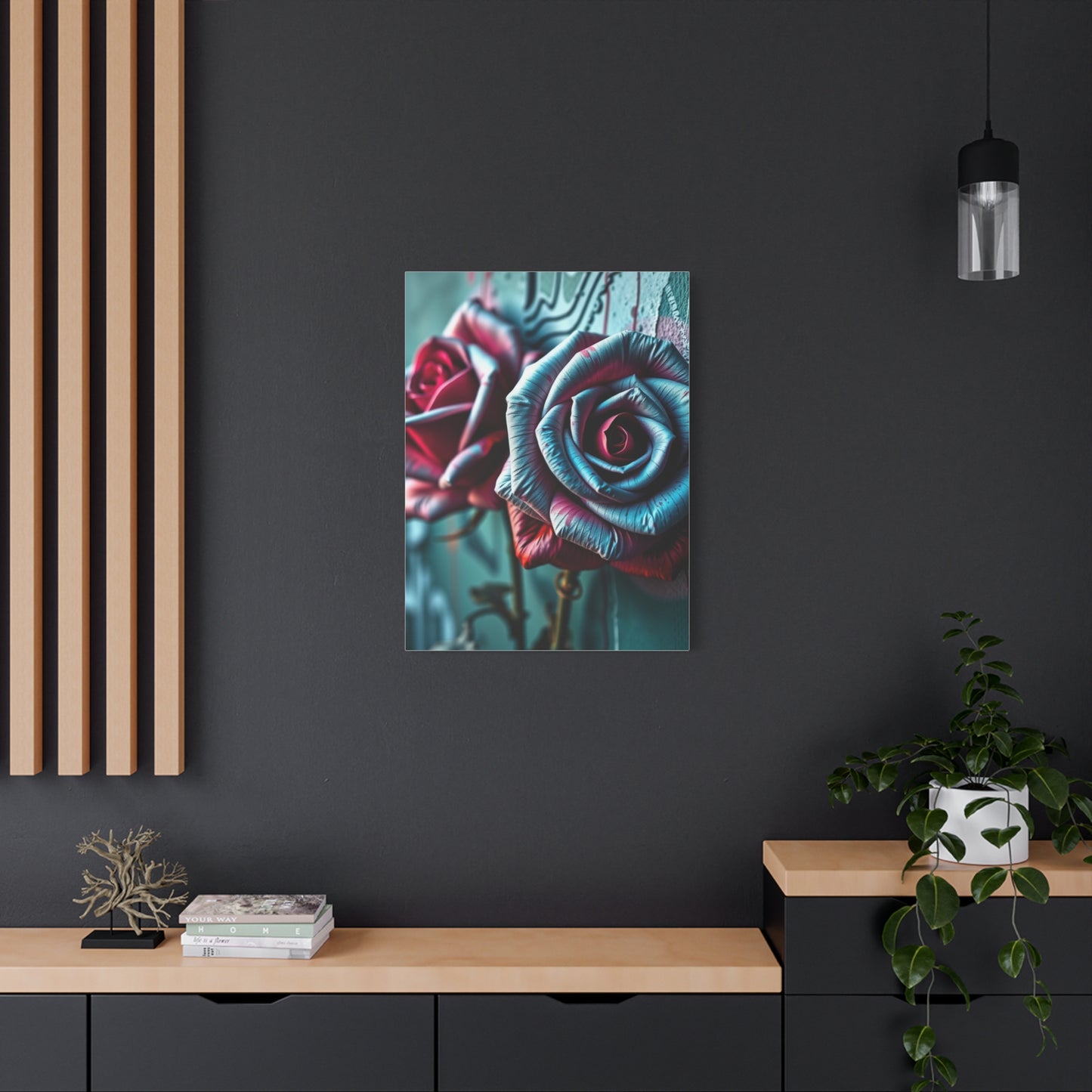 Gilded Bloom Street Art Wall Art & Canvas Print
