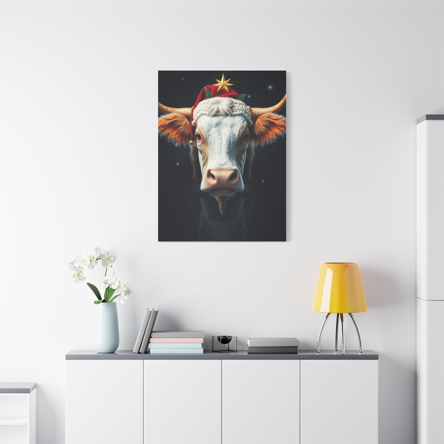 Noel Bovine Serenity Canvas wall art & canvas print