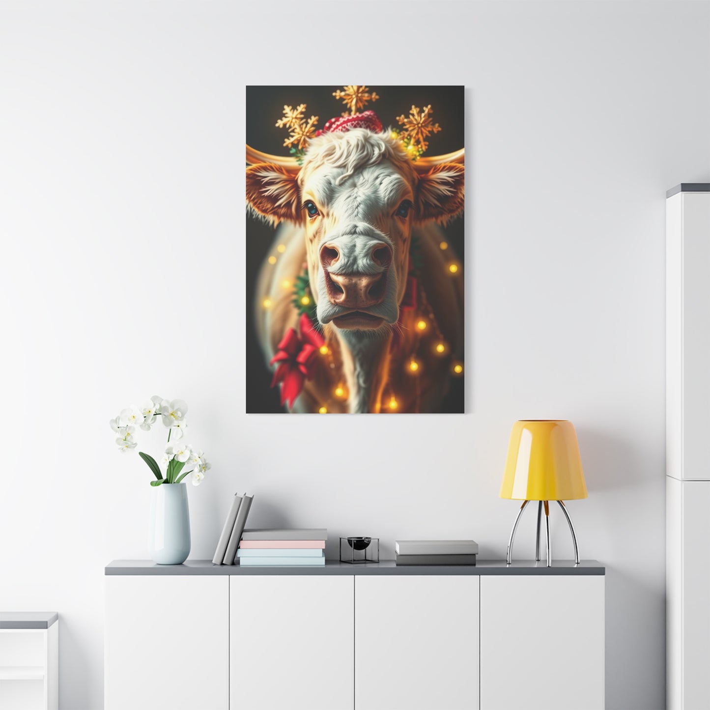 Jubilant Cattle Wonderland Art wall art & canvas print