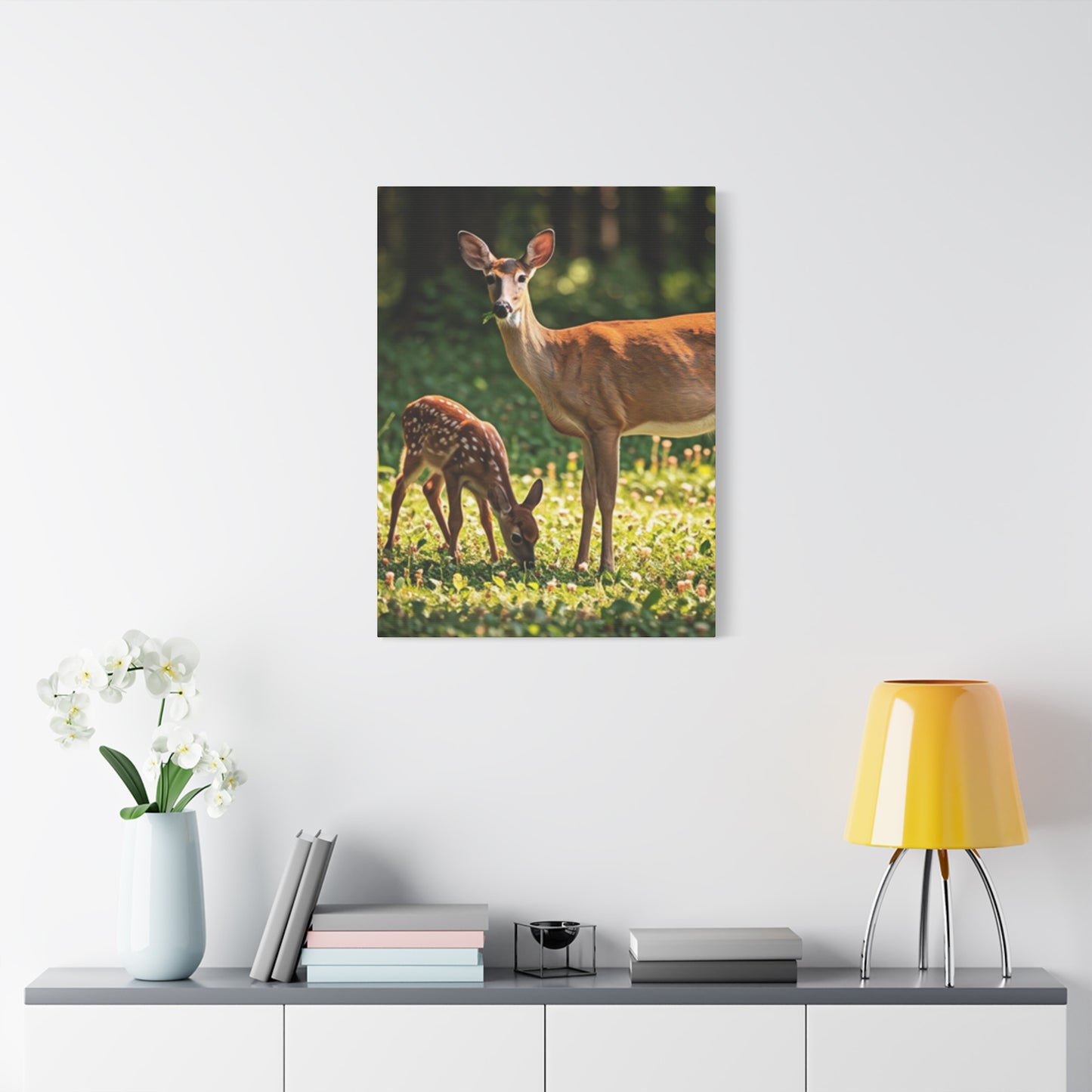 Deer Family Wall Art & Canvas Prints