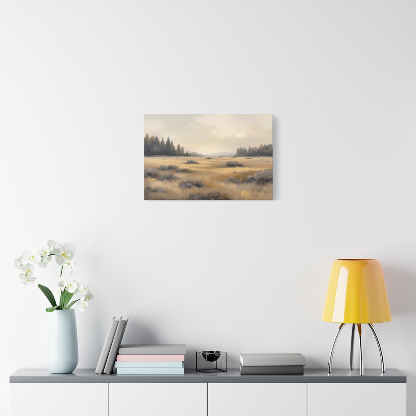 Golden Meadow at Dawn Wall Art & Canvas Prints