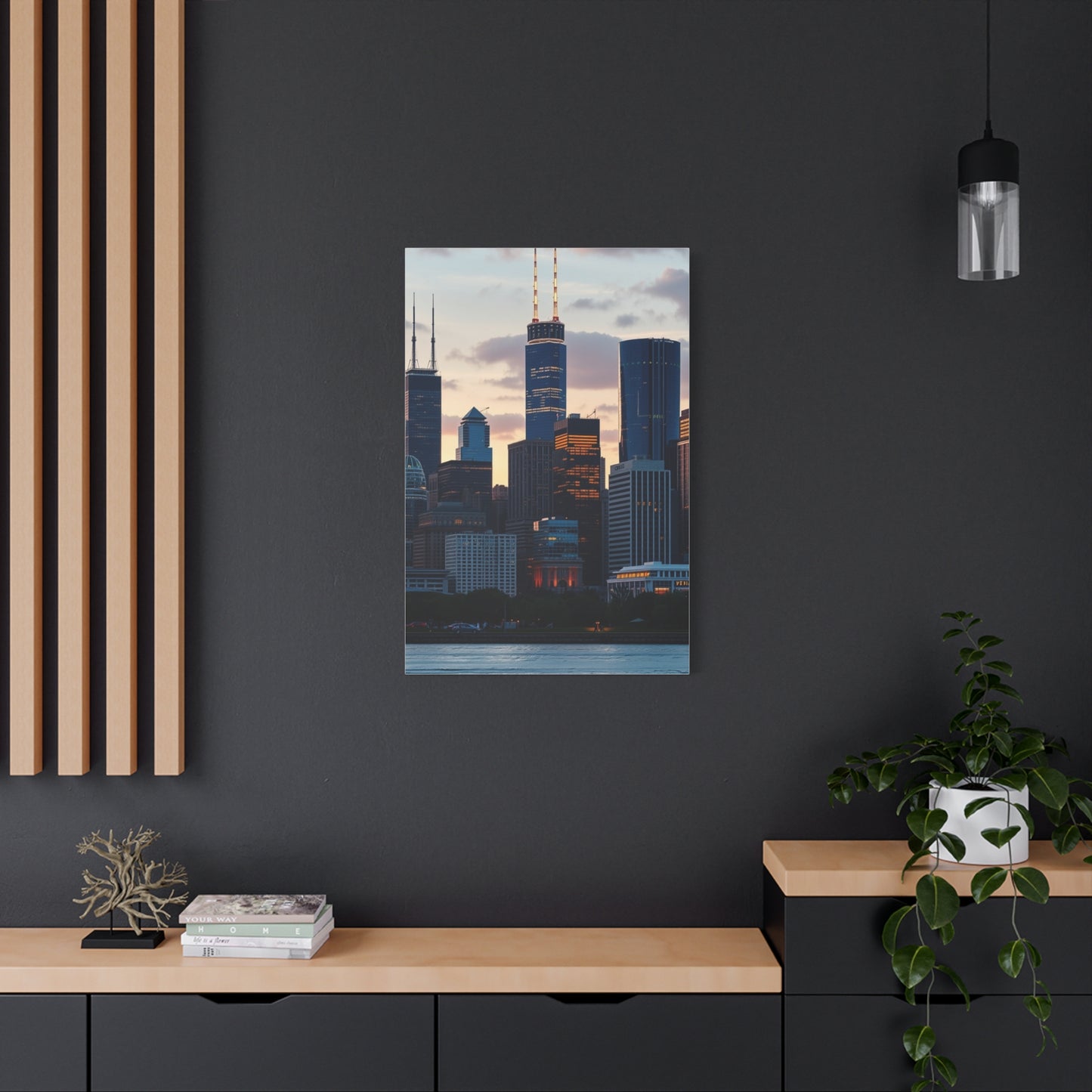 Chicago Skylines Art Canvas Art 5 Wall Art & Canvas Print