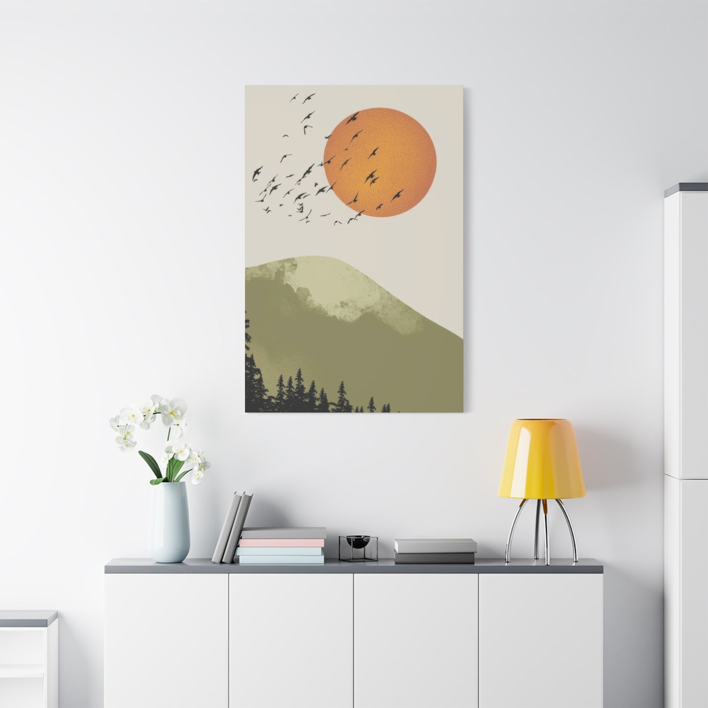 Birds Fly By Earthy Wall Art & Canvas Prints