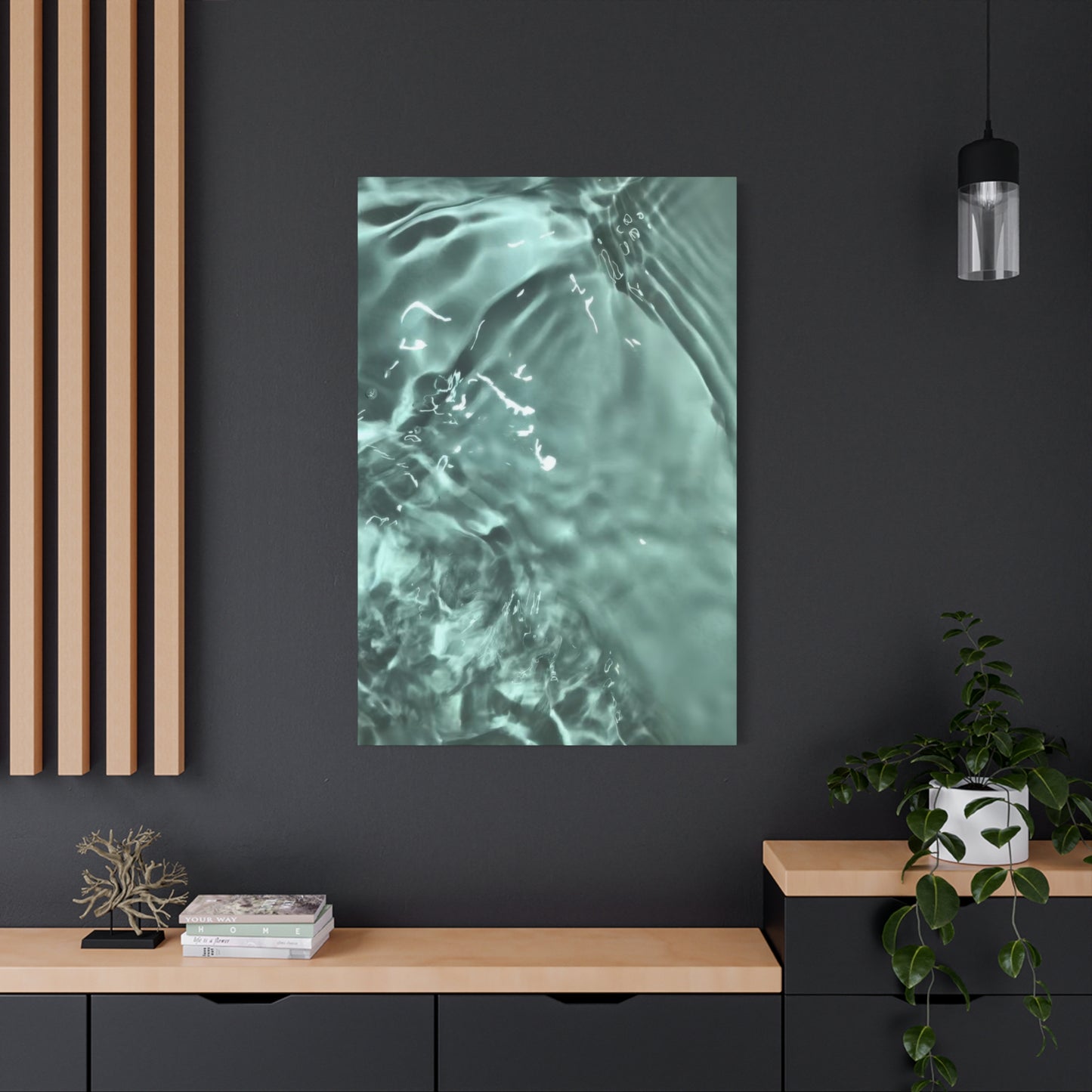 Green Cool Water Layers Wall Art & Canvas Prints