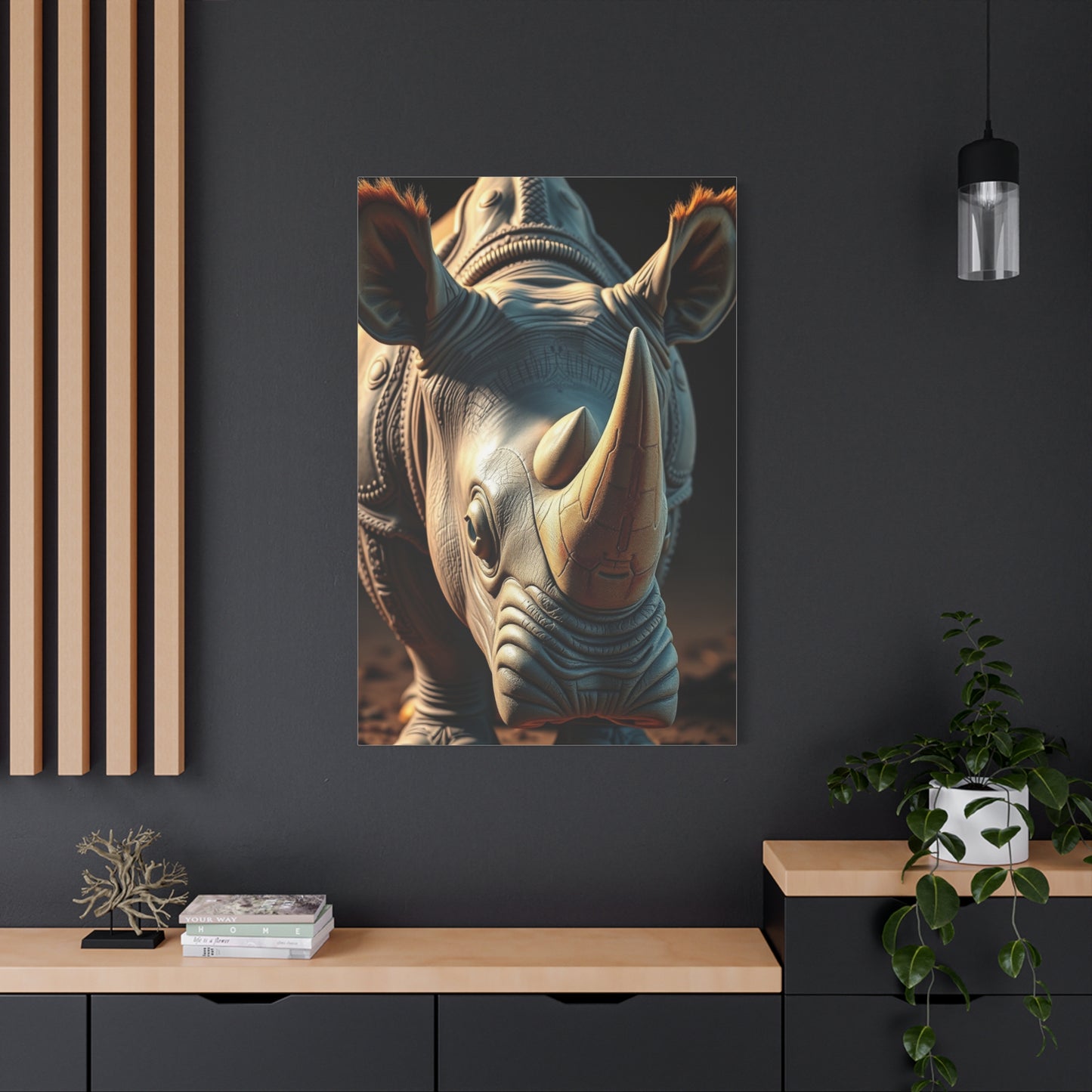 Rhinoceros Art Refined Canvas Wall Art & Canvas Print