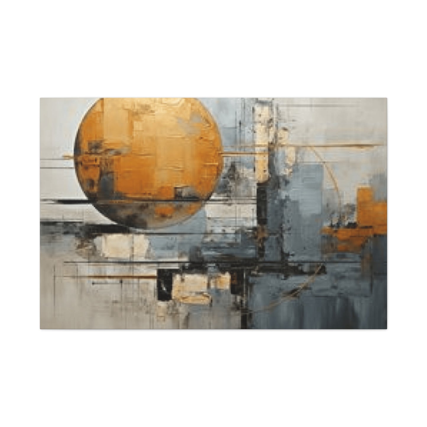 Abstract Moon Painting Wall Art & Canvas Prints