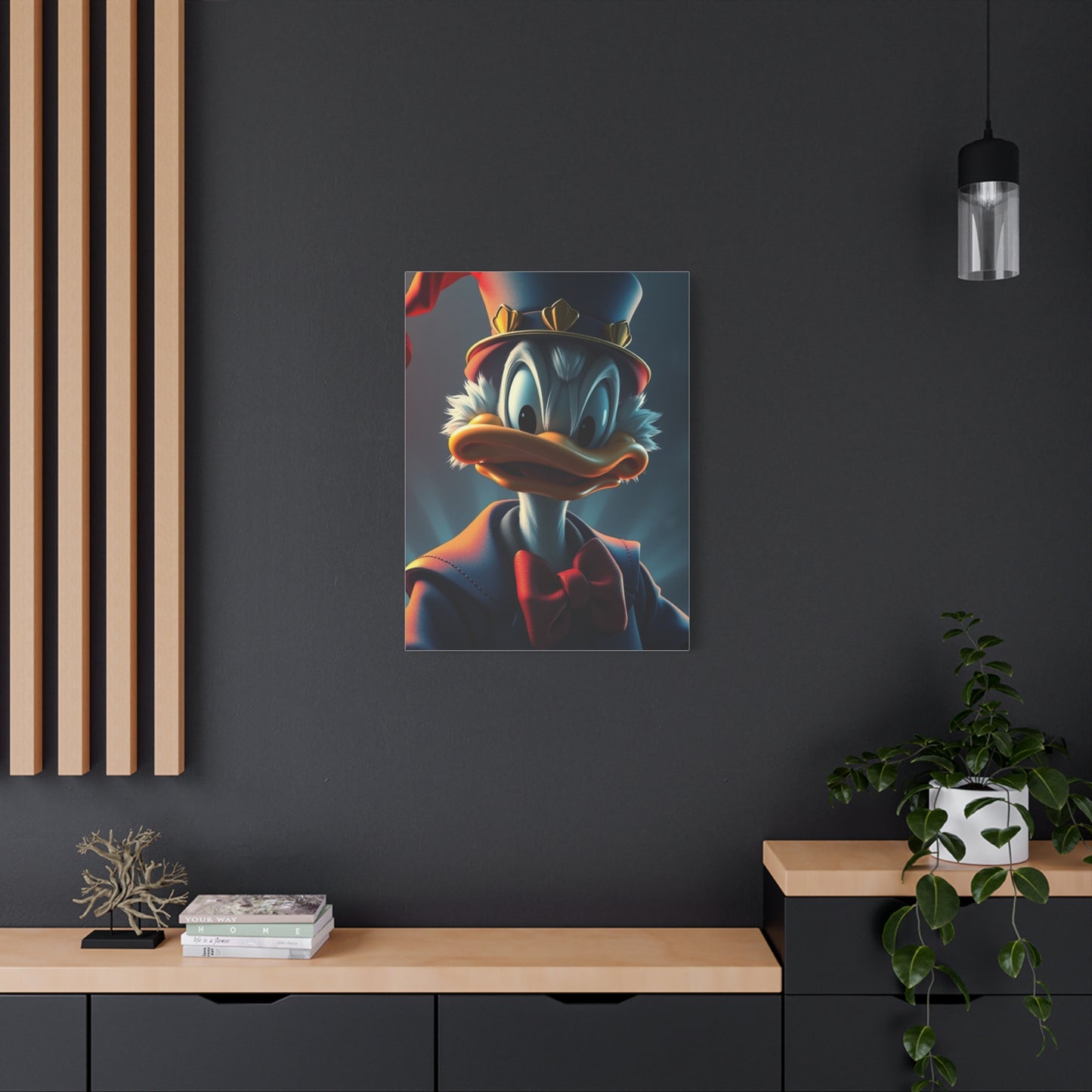 Dagobert Scrooge McDuck Art Premium Canvas 19 Wall Art & Canvas Print