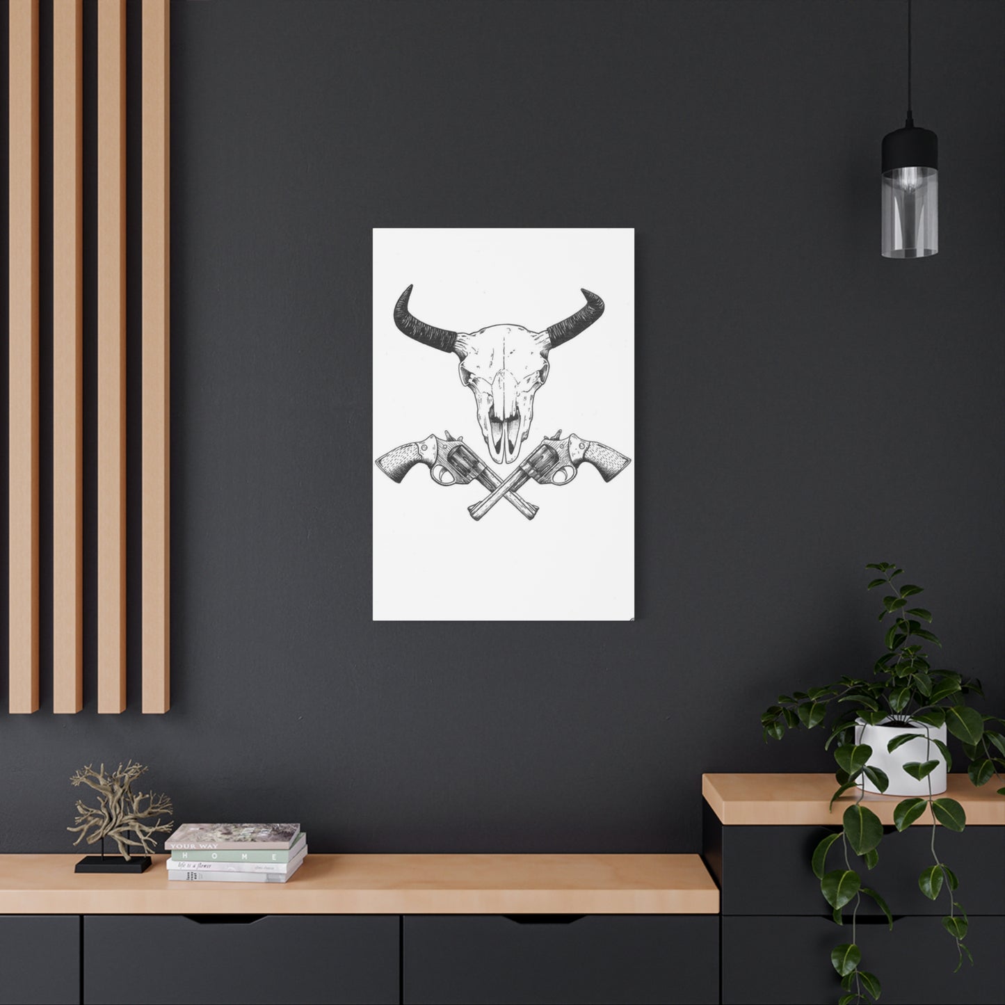 Gun Sketch Wall Art & Canvas Prints