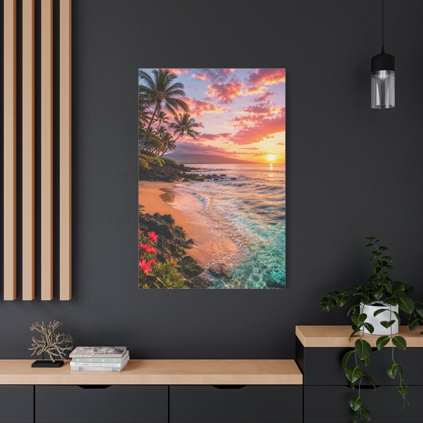 Maui Tropical Sunrise Shoreline Wall Art & Canvas Print
