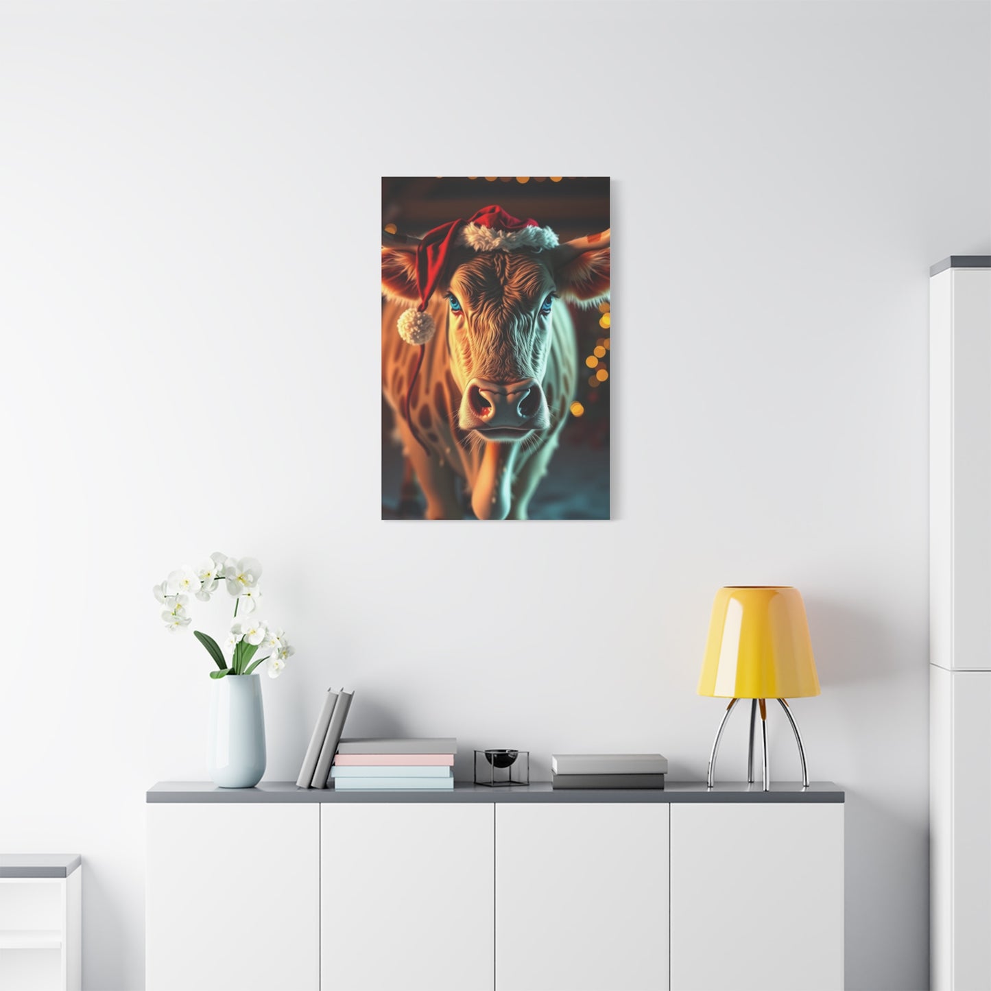 Festive Cattle Reverie Art wall art & canvas print