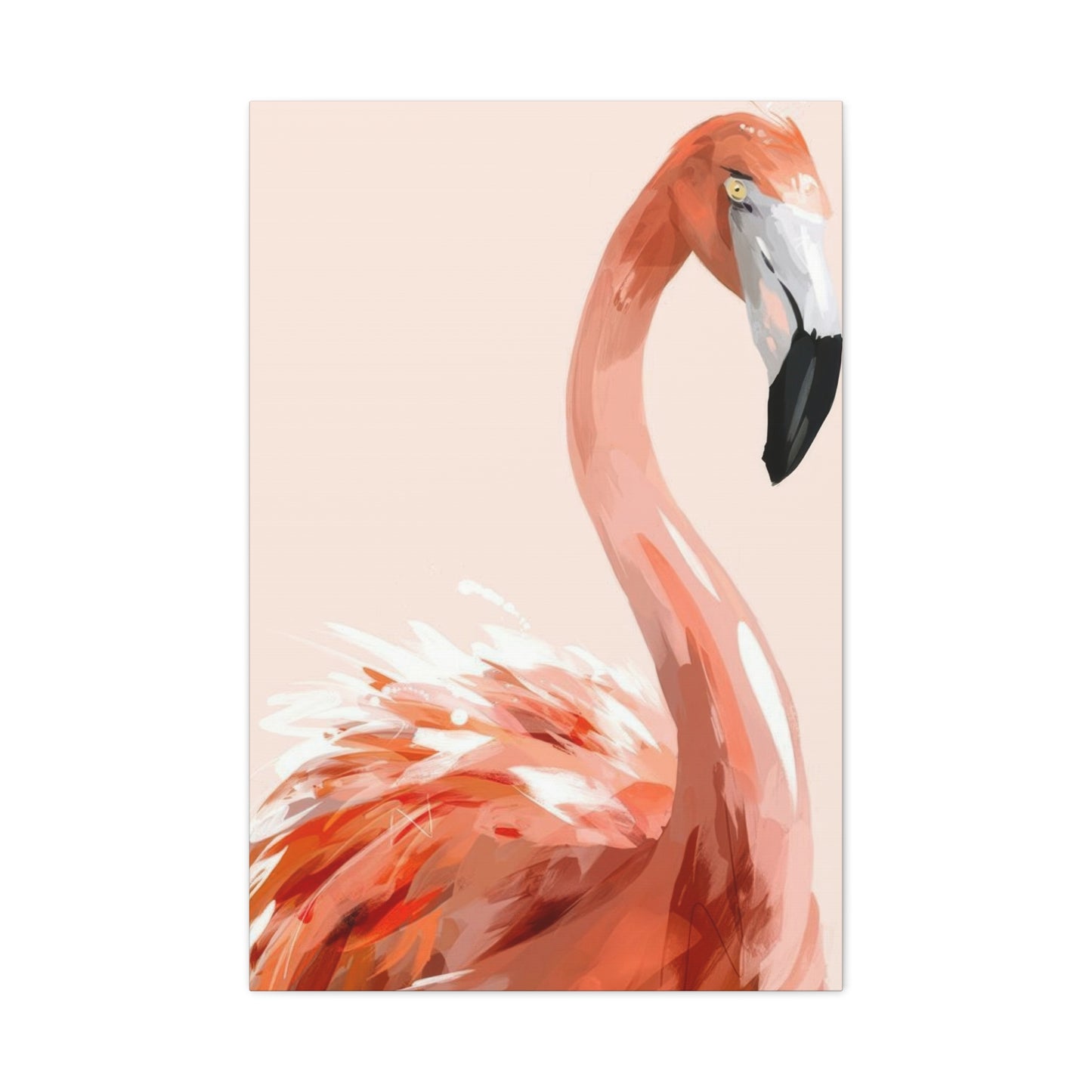 Flamingo Light Portrait Wall Art & Canvas Prints
