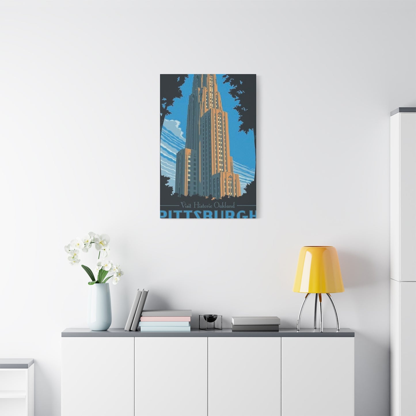 Historic Oakland Pittsburgh Poster Wall Art & Canvas Prints