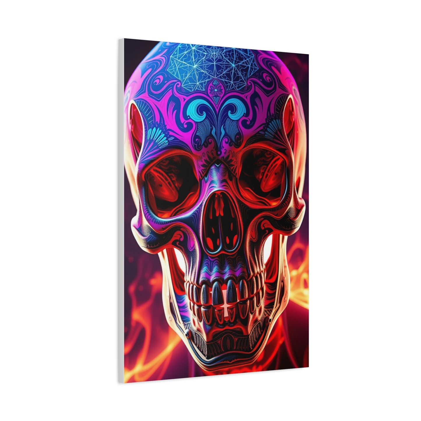 Trippy Skull Art Premium Canvas 18 Wall Art & Canvas Print