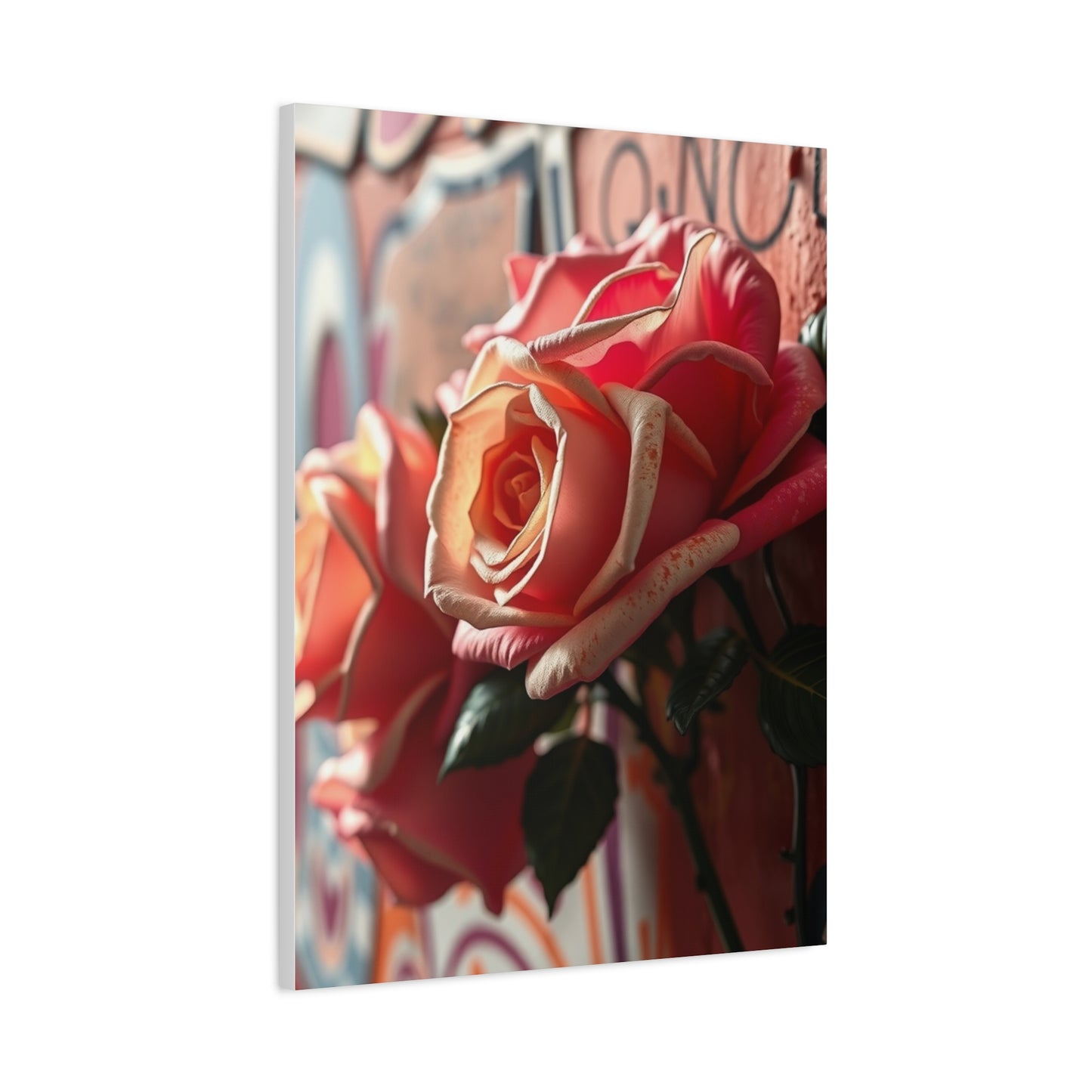 Graffiti Roses Art Premium Canvas 20 Wall Art & Canvas Print