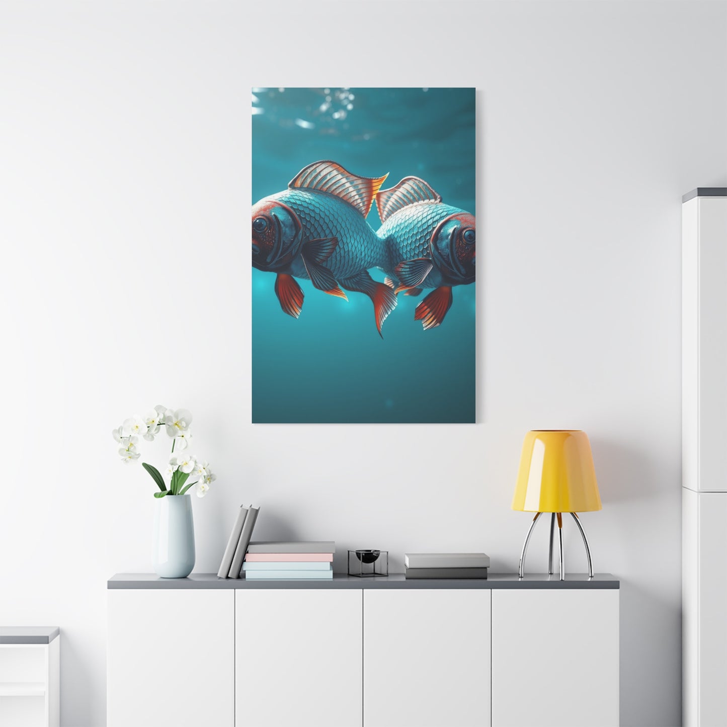 Mystical Pisces Serenade wall art & canvas print