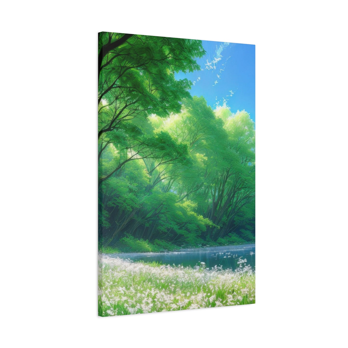 White Flowers Forest Wall Art & Canvas Prints
