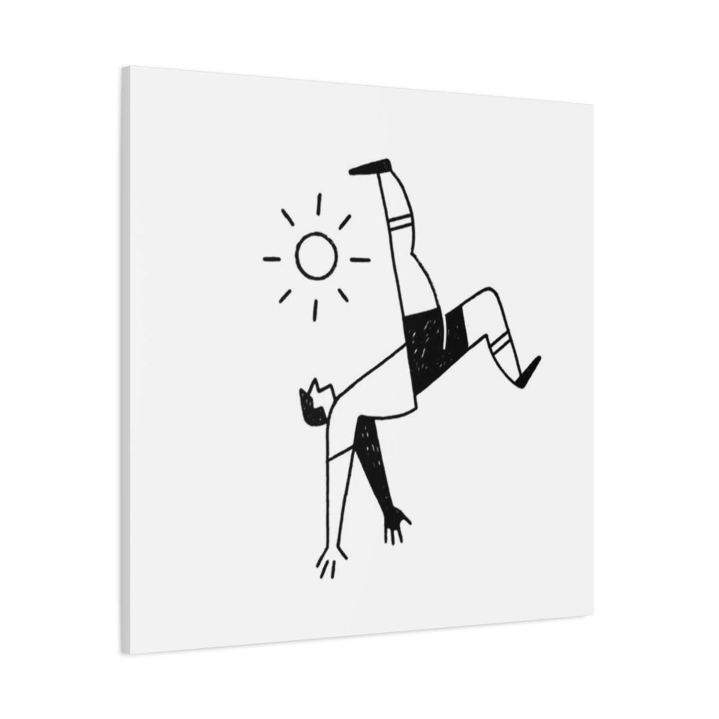 Soccer Reverse Kick Drawing Wall Art & Canvas Prints