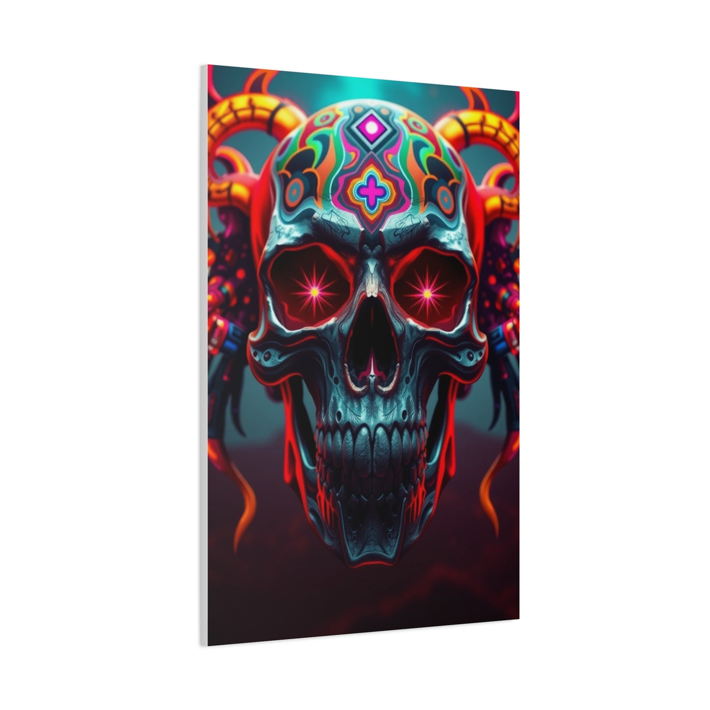 Trippy Skull Art Premium Canvas 20 Wall Art & Canvas Print