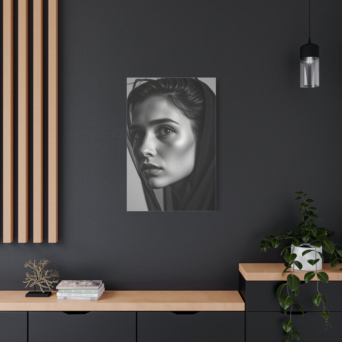 Monochrome Elegance Canvas Wall Art & Canvas Print