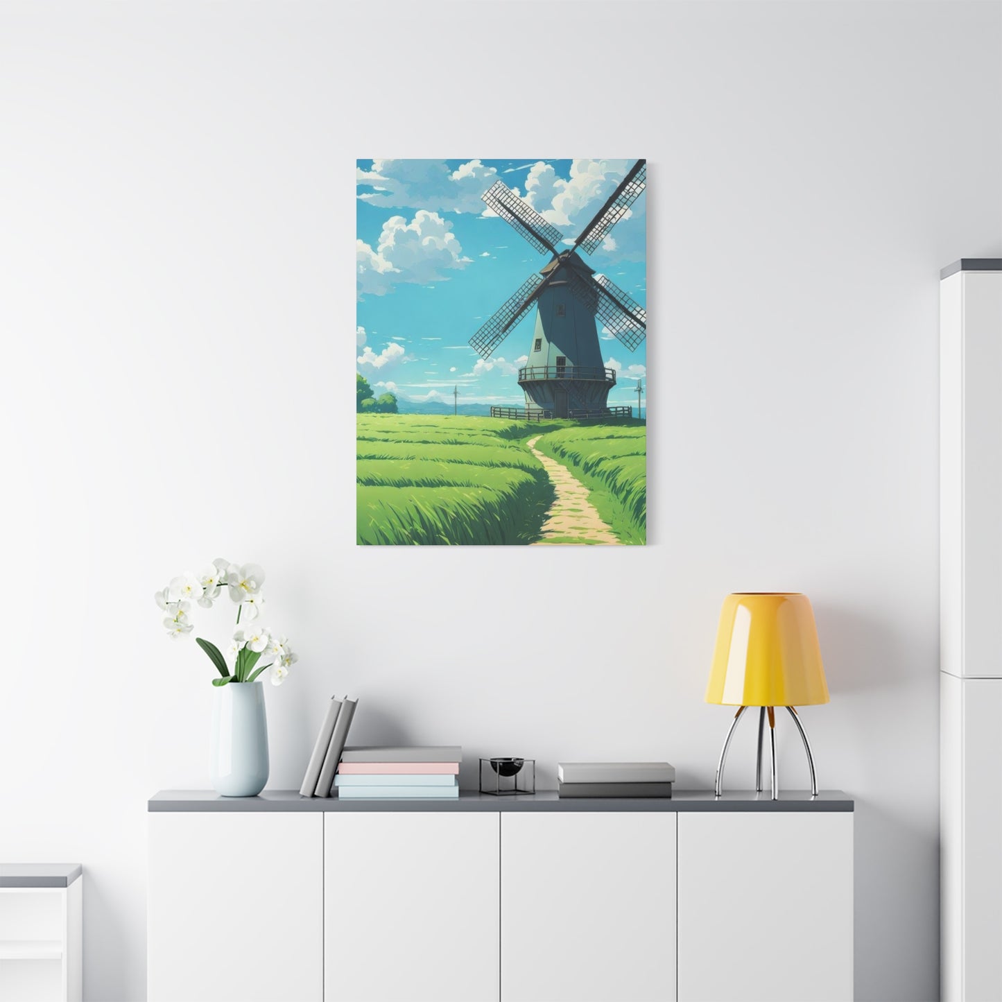 Greenfield Windmill Countryside Wall Art & Canvas Prints