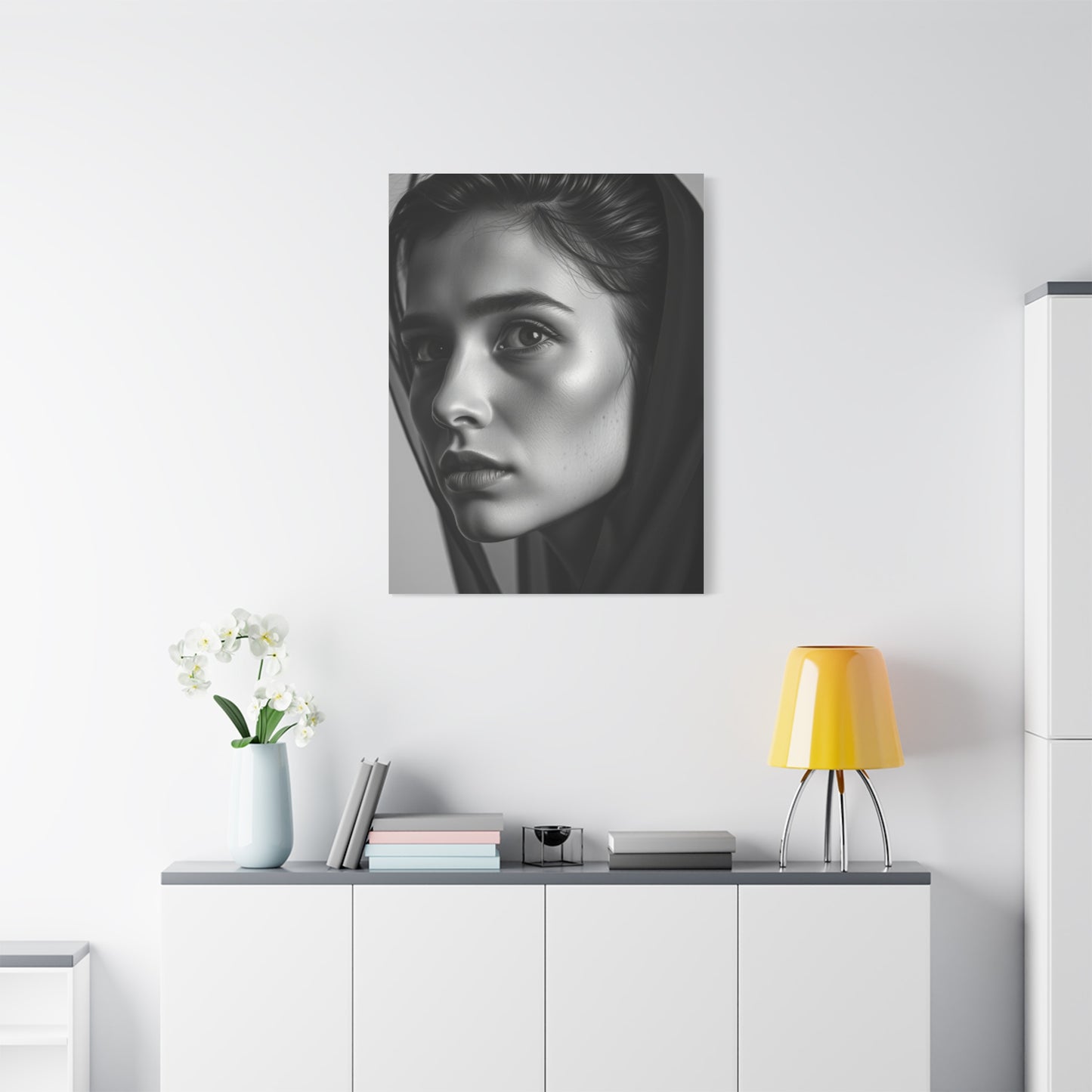Monochrome Elegance Canvas Wall Art & Canvas Print