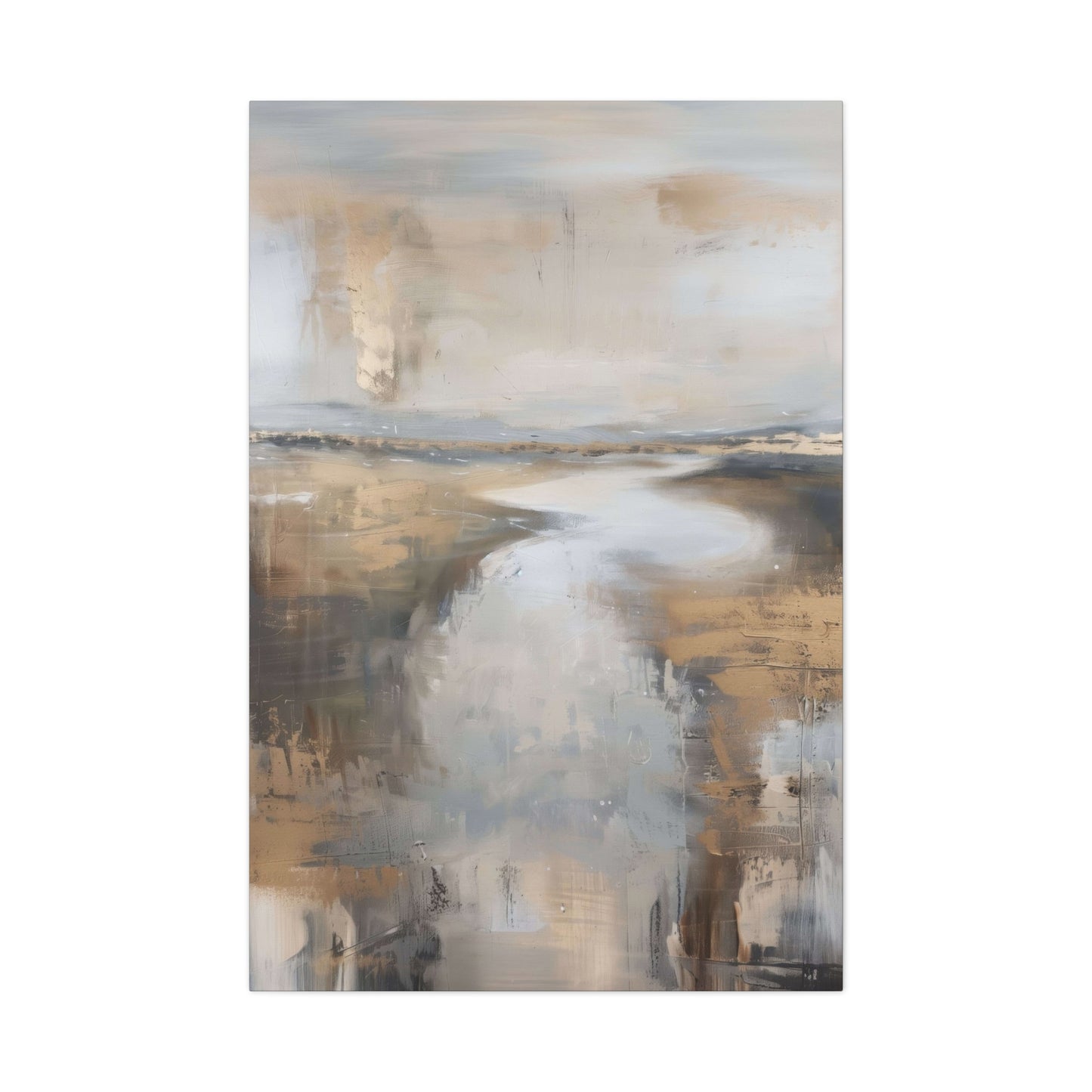 Golden Riverbank Earthy Wall Art & Canvas Prints