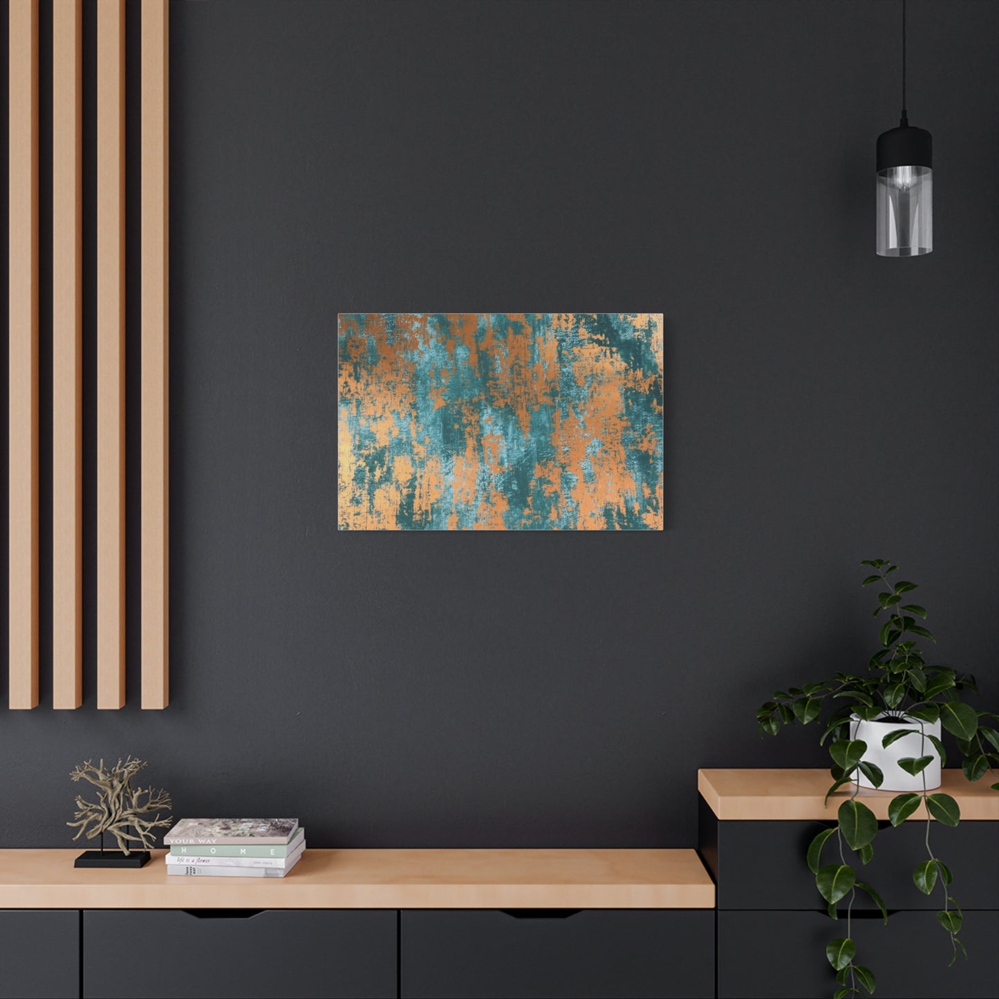 Teal Rust Wall Art & Canvas Prints
