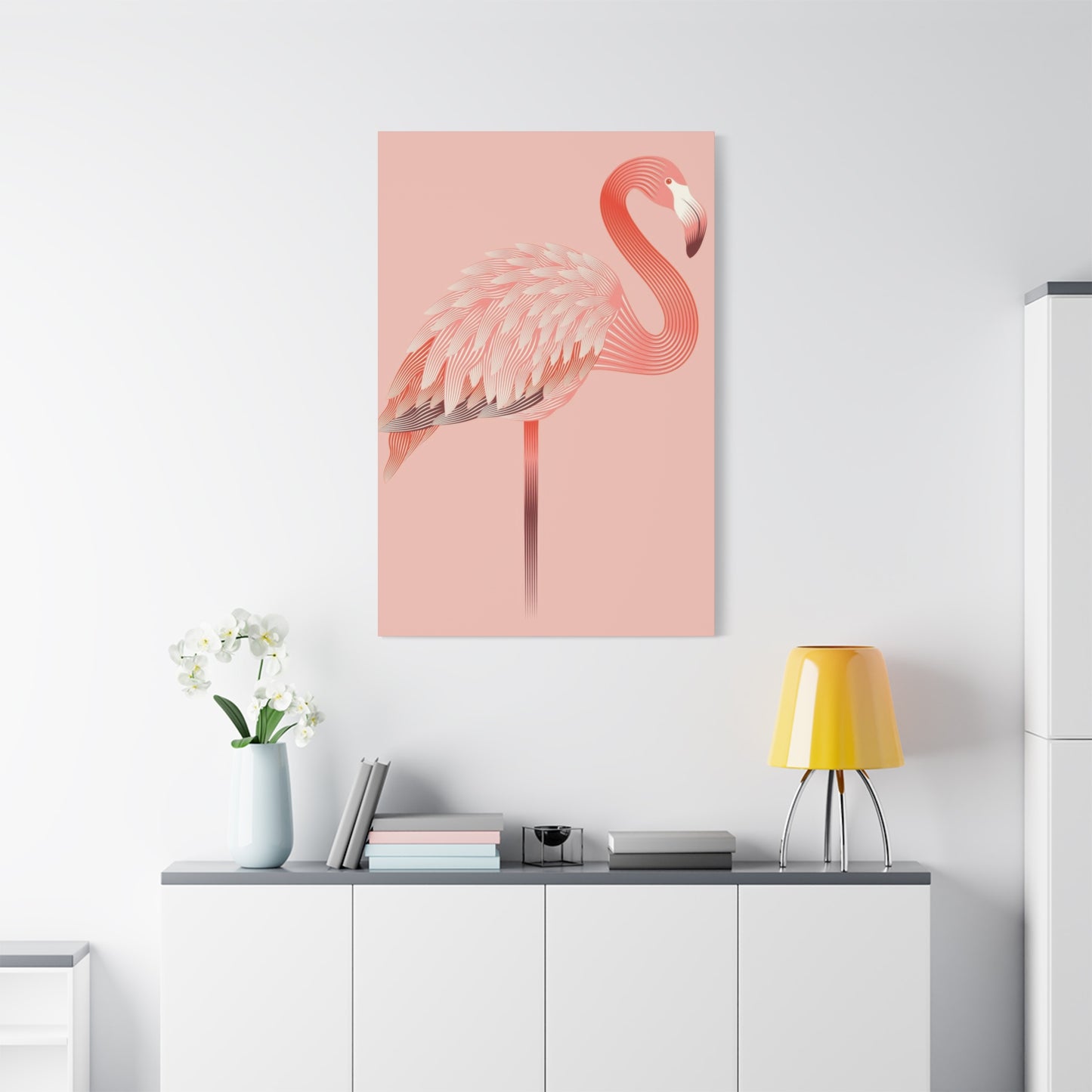 Flamingo Light Pink Wall Art & Canvas Prints
