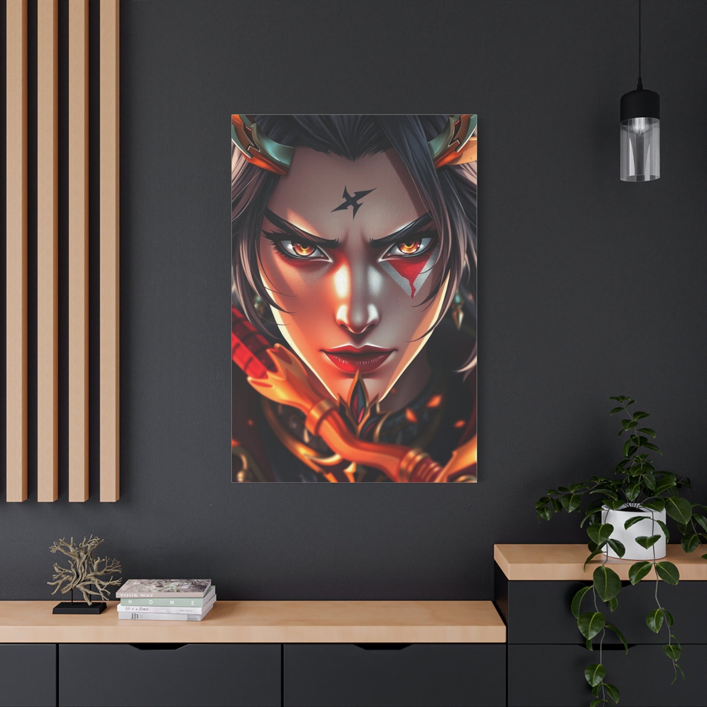 Ethereal Samurai Portraiture Wall Art & Canvas Print