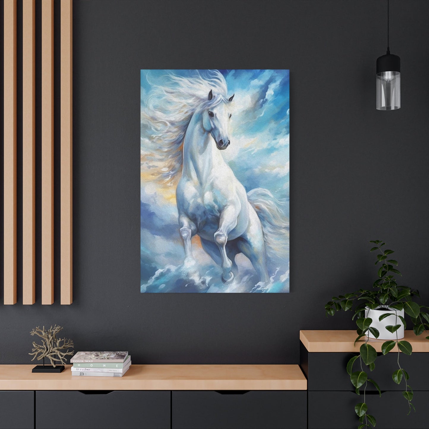 White Horse Wall Art & Canvas Prints