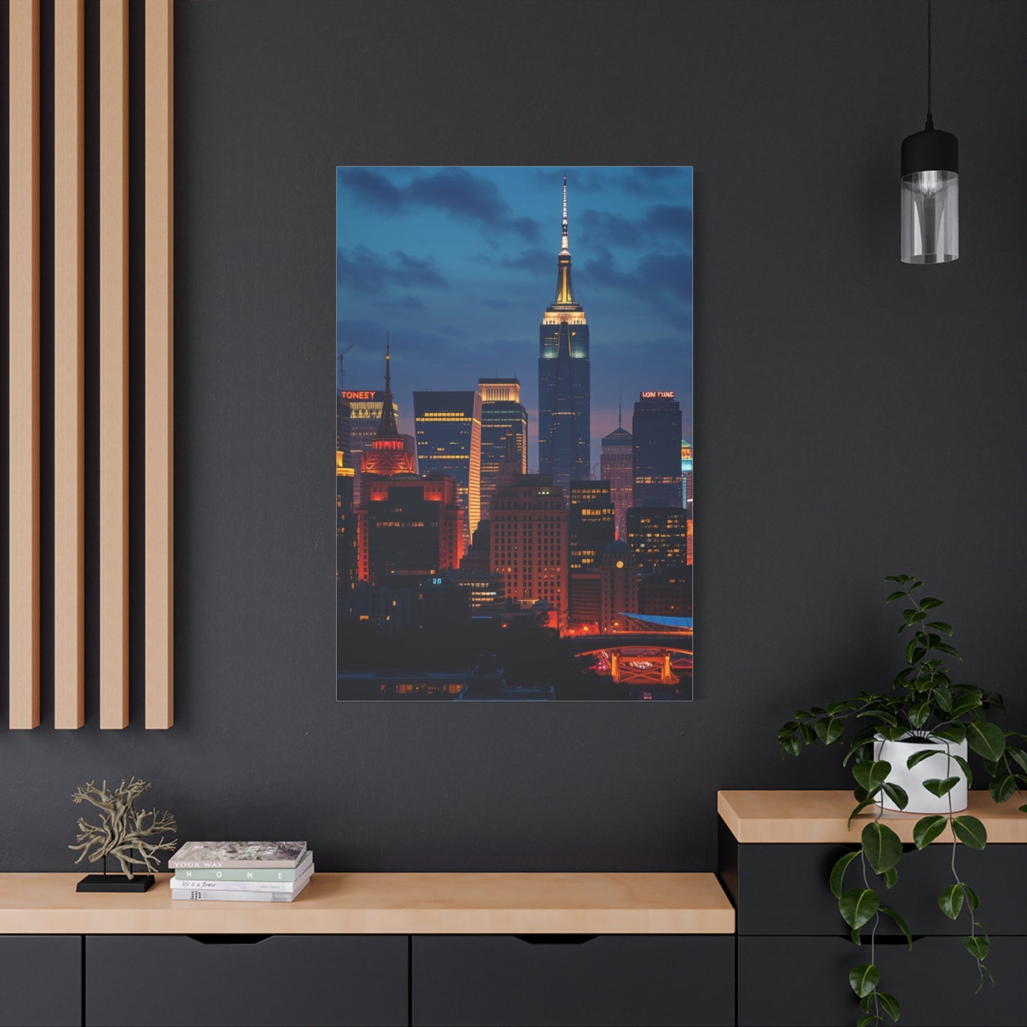 Vision City Skylines Art Art Wall Art & Canvas Print