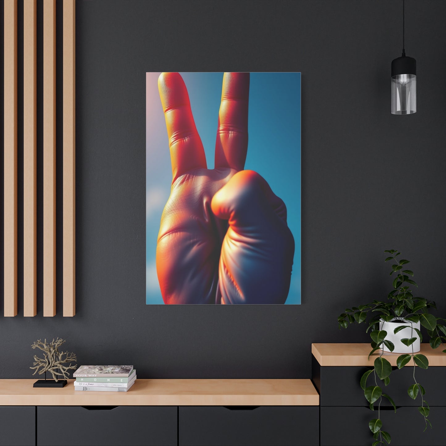 Masterpiece Peace Sign Art Vision Wall Art & Canvas Print