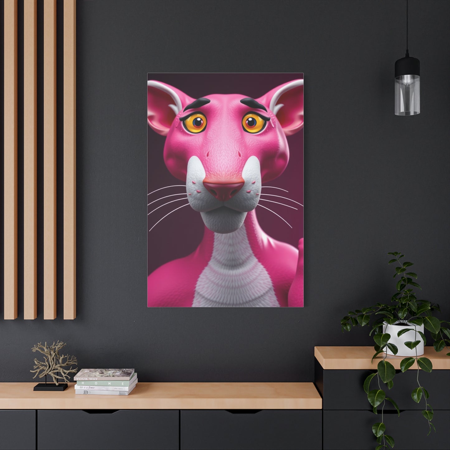 Pink Panther Art Premium Canvas 18 Wall Art & Canvas Print