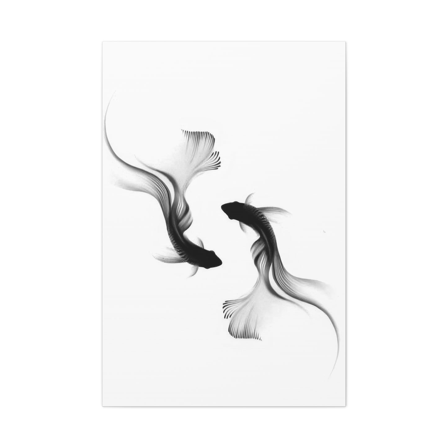 Fishes Grey Wall Art & Canvas Prints