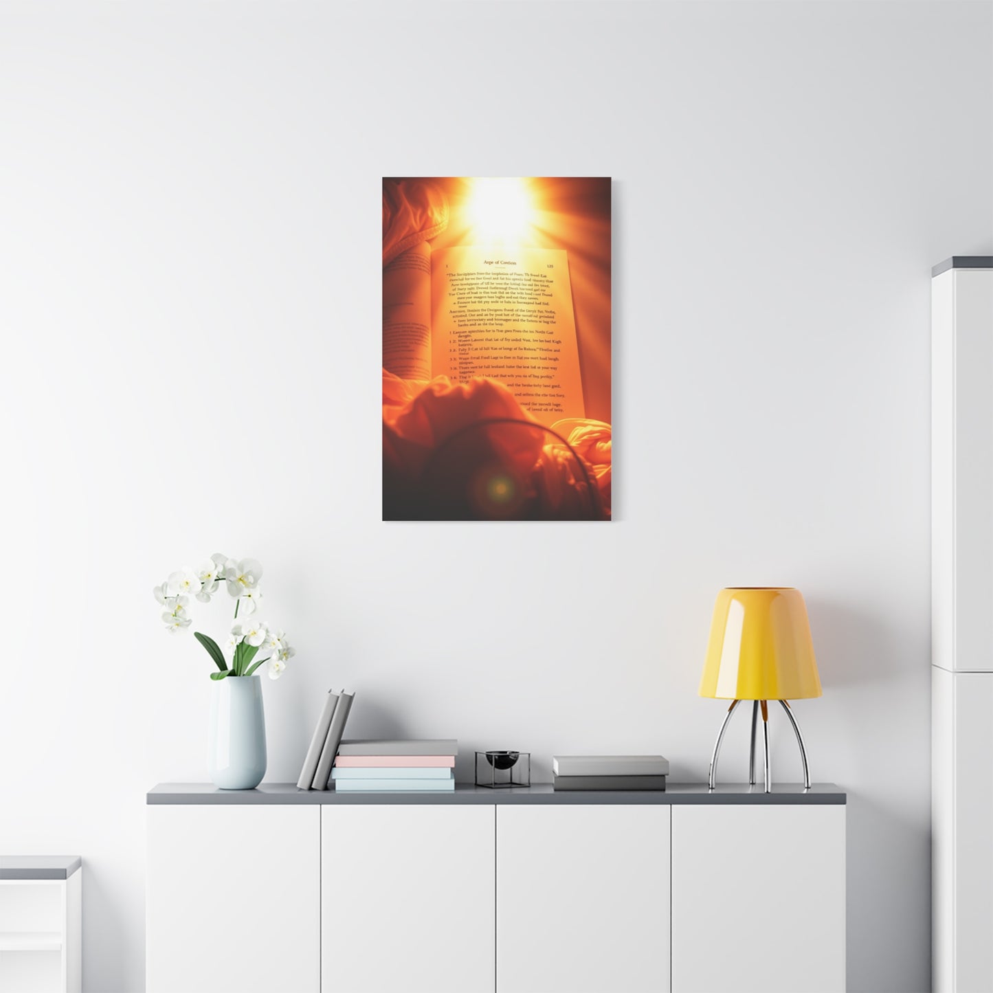 Sanctified Calligraphy Canvas Wall Art & Canvas Print