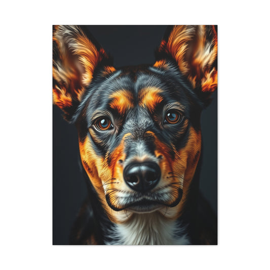 Vision Black and Tan Art Art Wall Art & Canvas Print