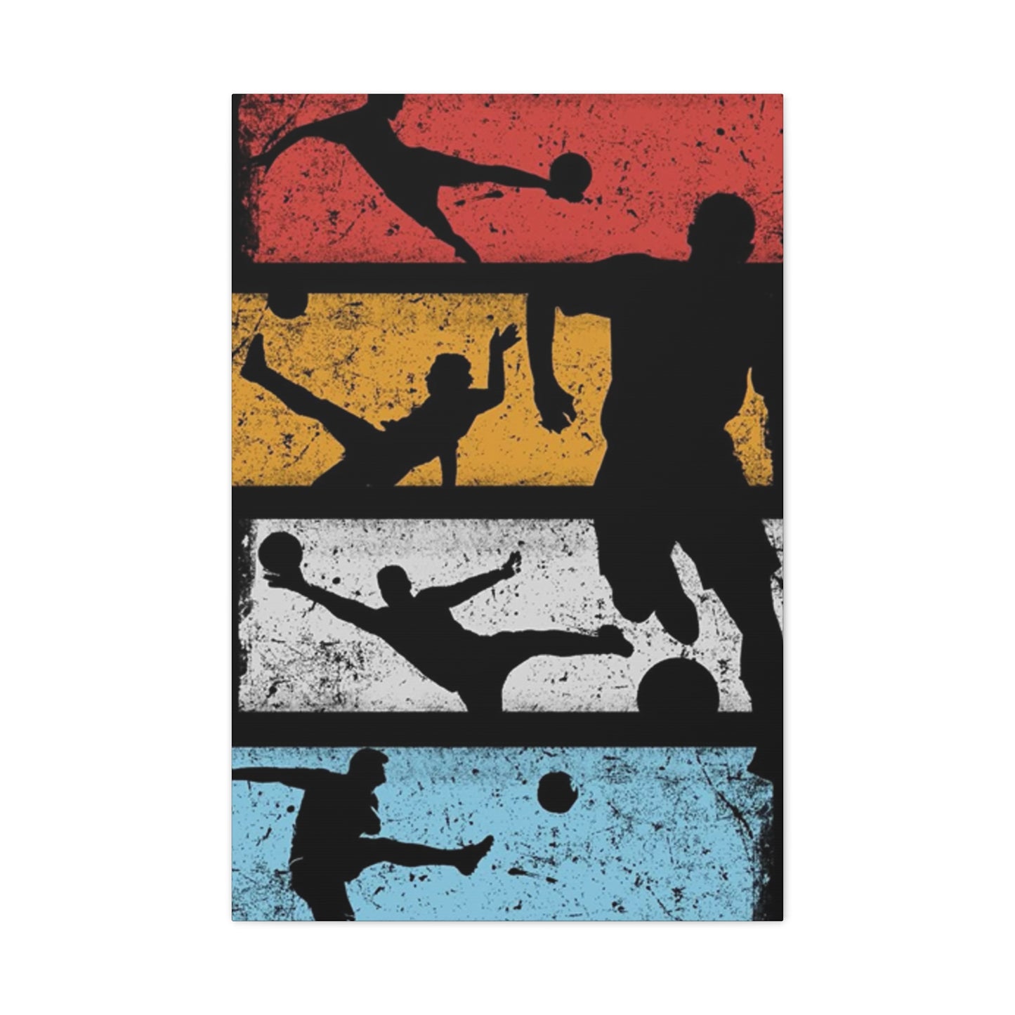 Silhouettes Of Football Wall Art & Canvas Prints