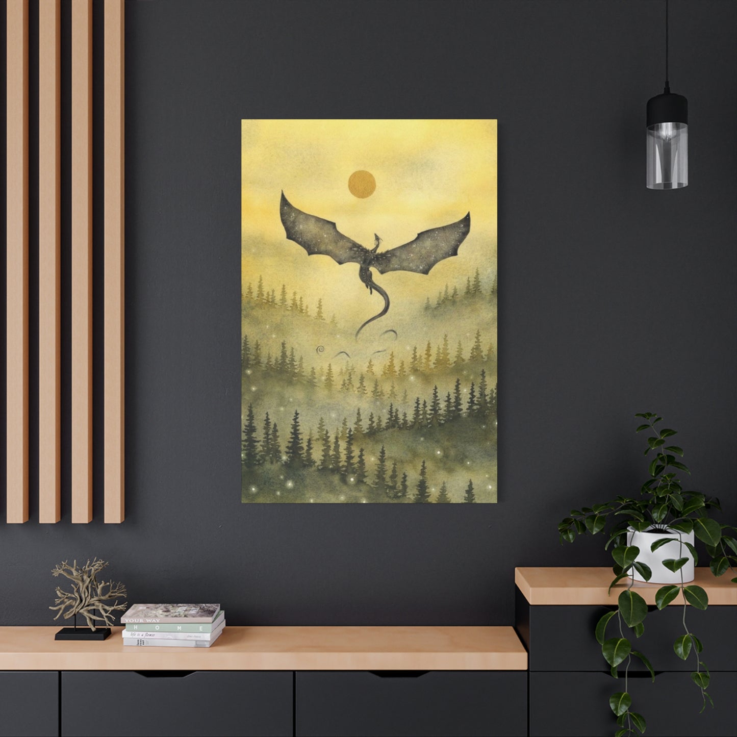 Dragon in Forest Wall Art & Canvas Prints