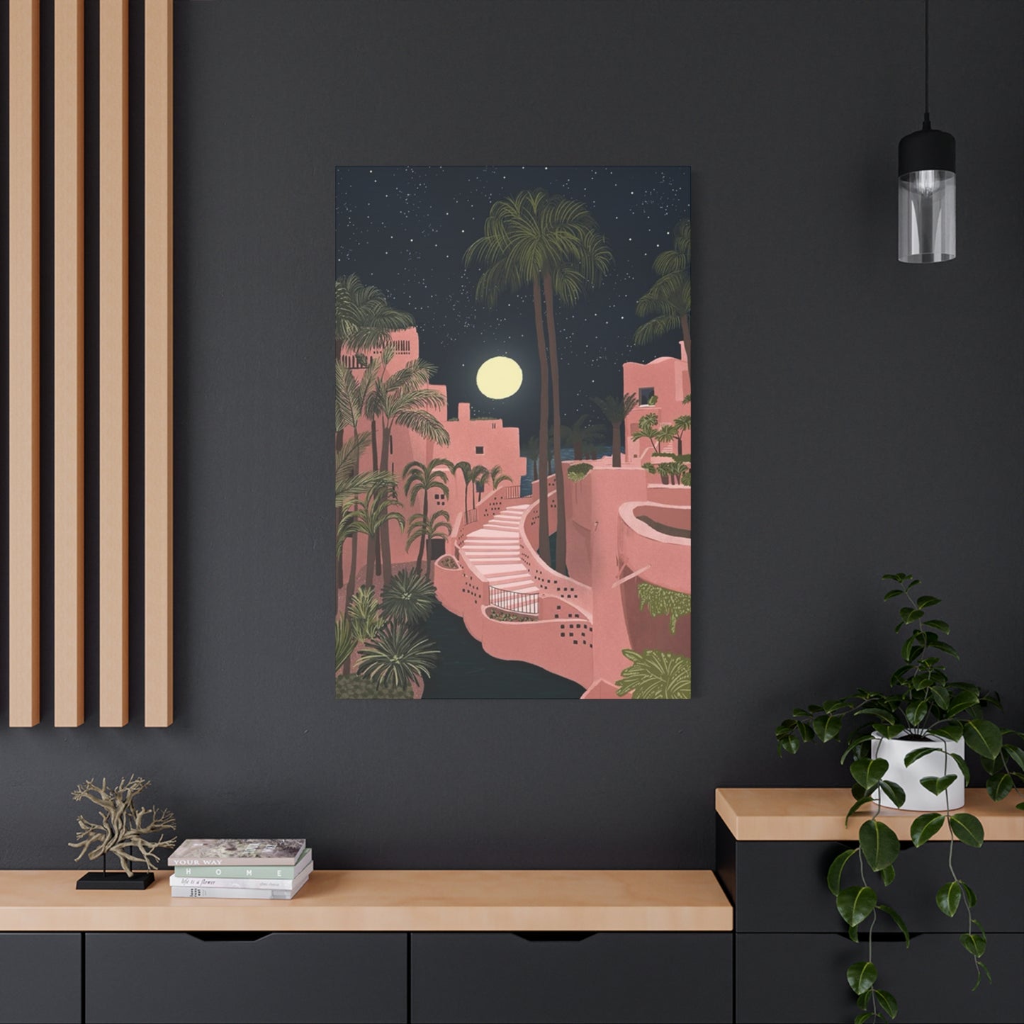 Pink Resort In Spain Wall Art & Canvas Prints