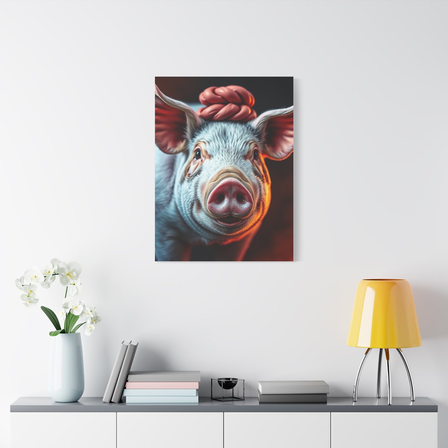 Pig Art Canvas Art 7 Wall Art & Canvas Print